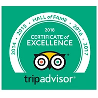 HALL OF FAME 2014 ~ 2018 | Trip Advisor Certificate of Excellence